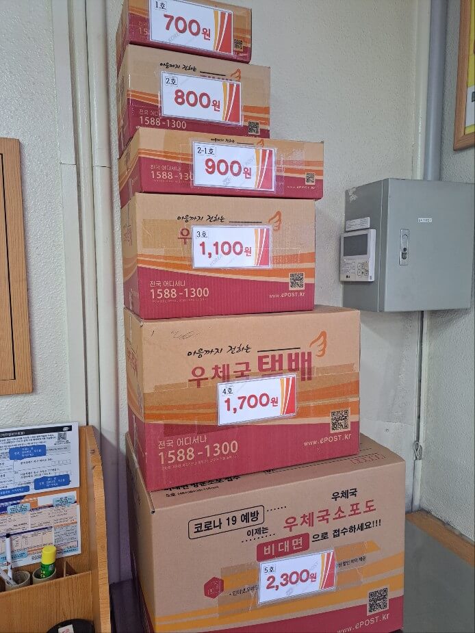 우체국 택배 보내는 방법(창구접수)