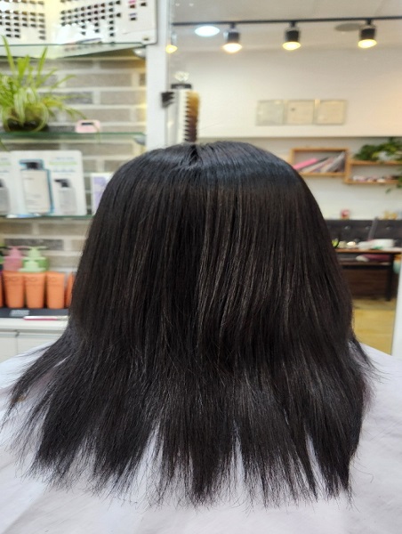 헤어 애프터 사진