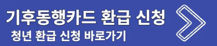 기후동행카드 청년 환급 신청