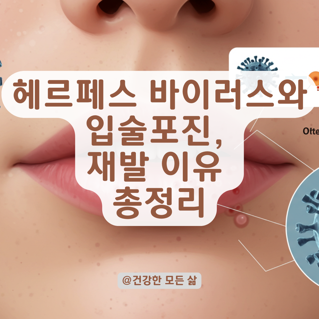 헤르페스 바이러스란? 입술포진 유발부터 재발 이유까지 한눈에.