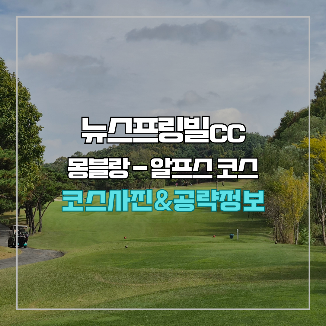 뉴스프링빌cc 몽블랑-알프스 코스 사진 및 공략 정보