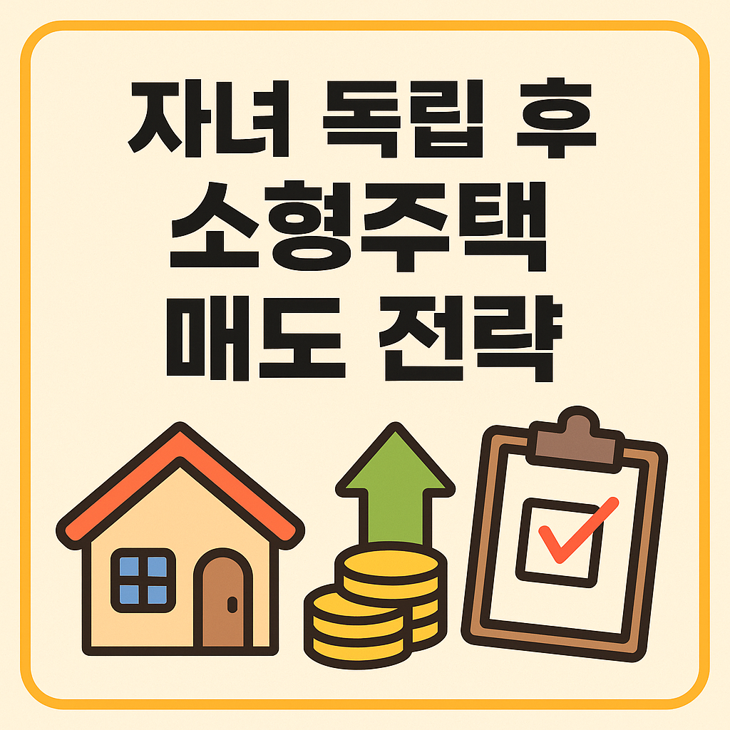 자녀 독립 후 소형주택 매도, 언제 어떻게 팔아야 할까?