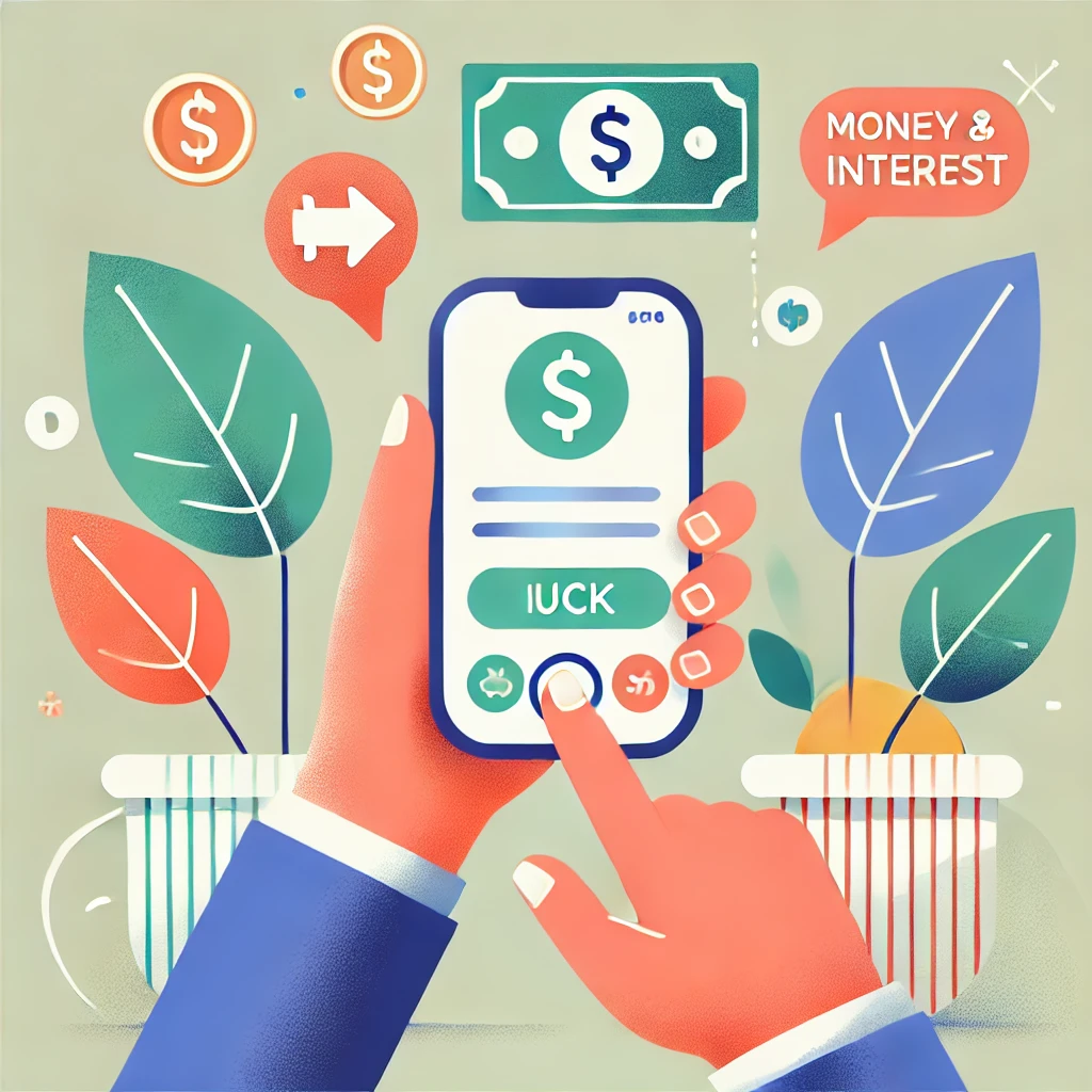 CMA 계좌를 통해 재테크를 하는 사람의 모습