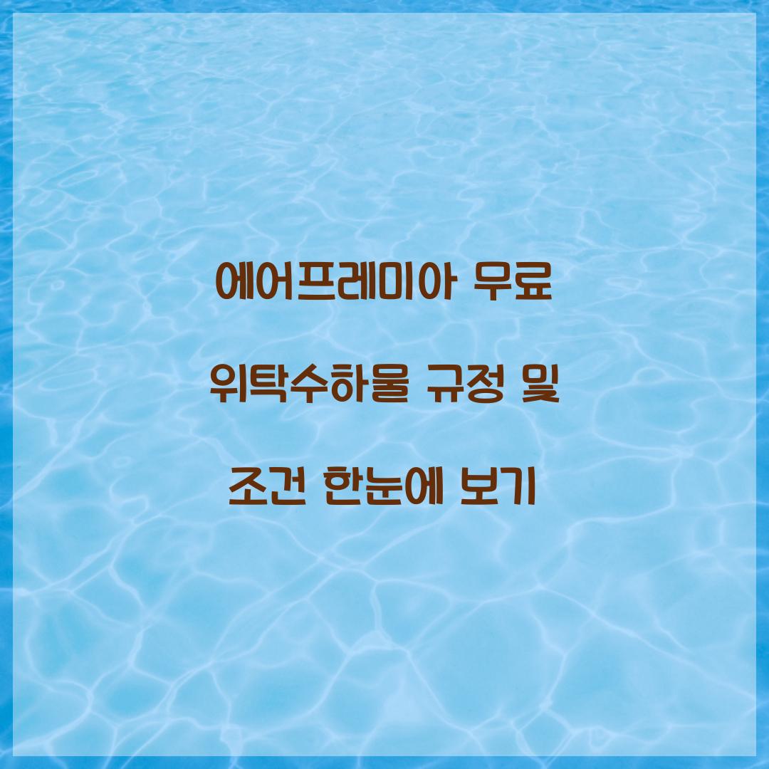 에어프레미아 무료 위탁수하물