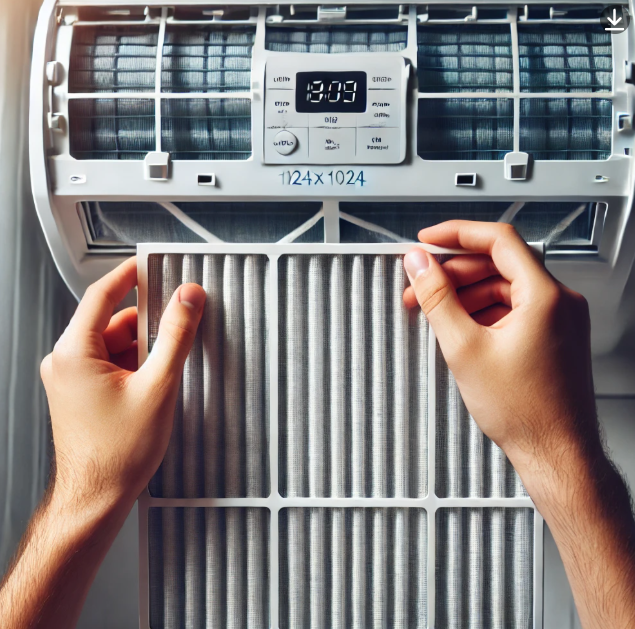 에어컨 필터 분리 사진