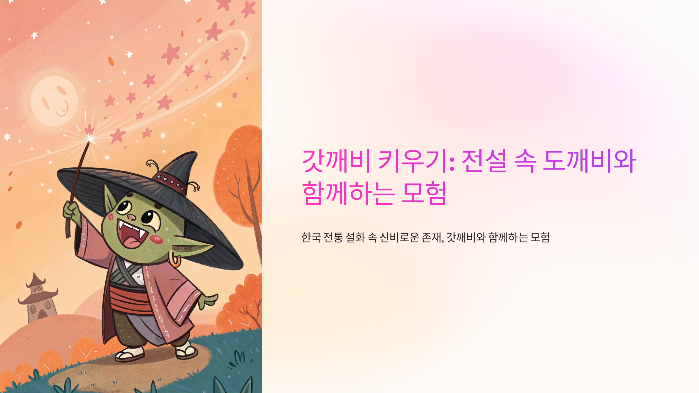 갓깨비 키우기: 전설 속 도깨비와 함께하는 모험