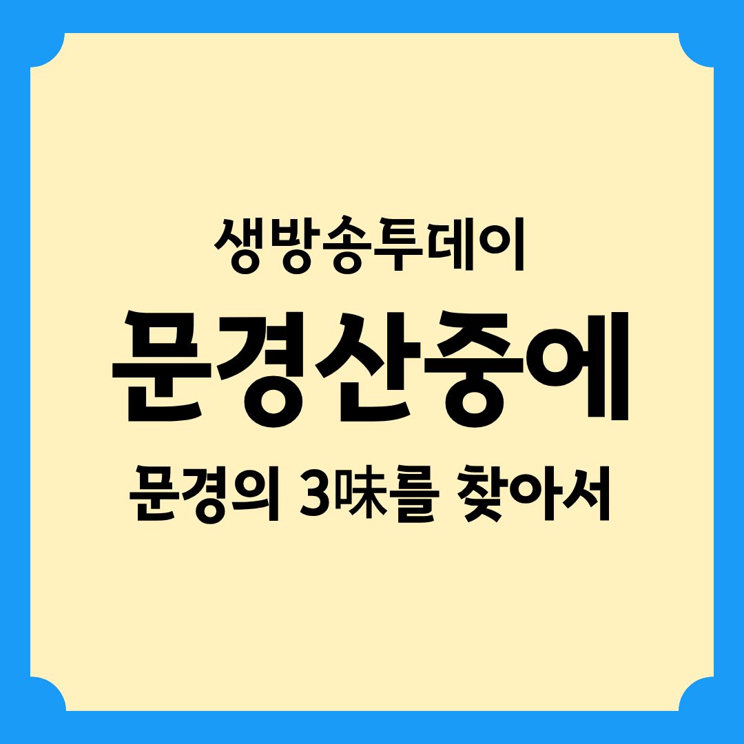 생방송투데이 맛집 리뷰믿고 한입 문경 자연밥상