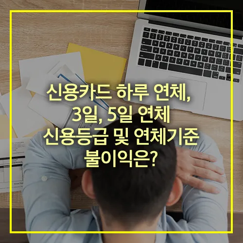 신용카드 연체 신용등급 불이익