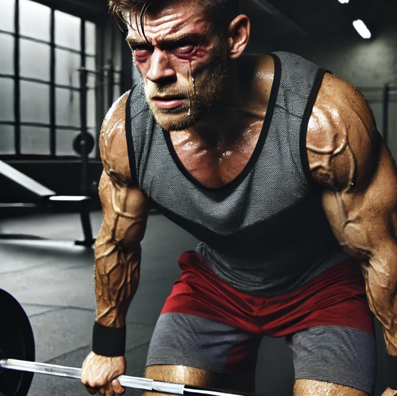 무리한 운동에 관한 사진