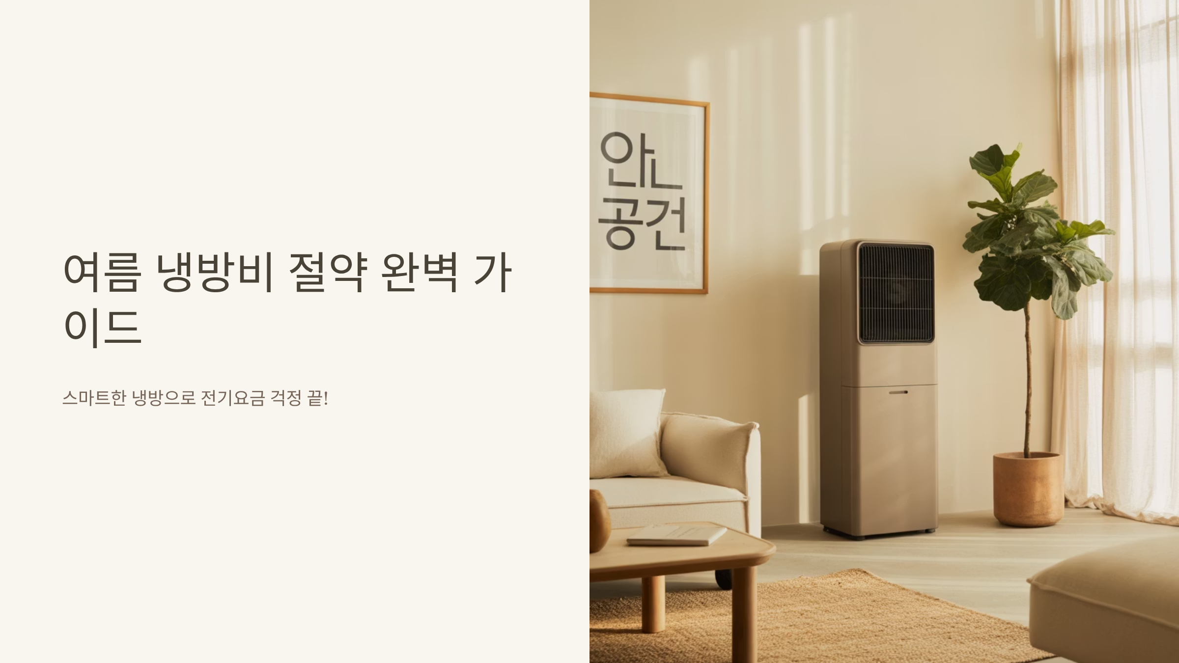 에어컨 전기세 절약하는 스마트한 전략