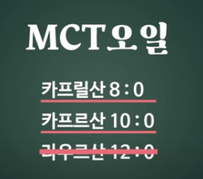 MCT 오일 구성성분
