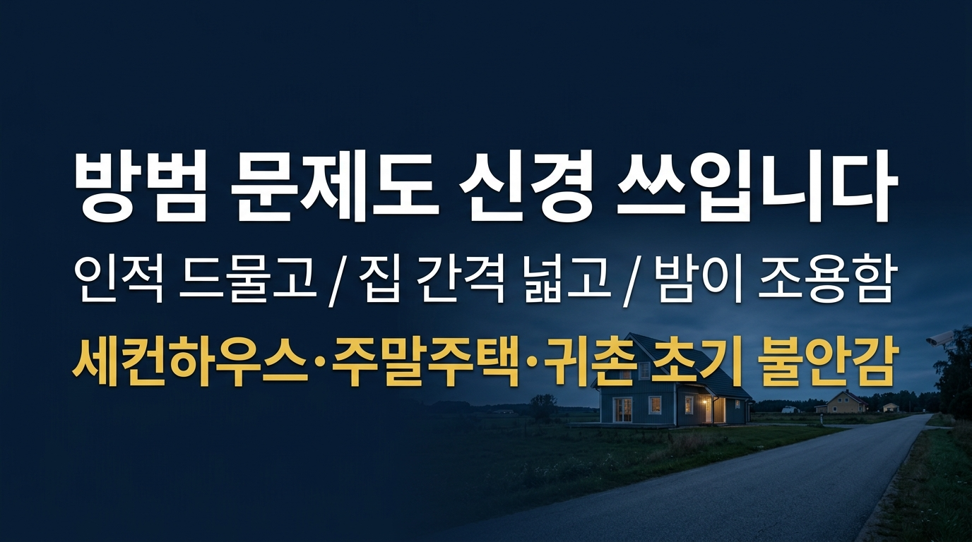 방범 문제도 신경 쓰입니다.