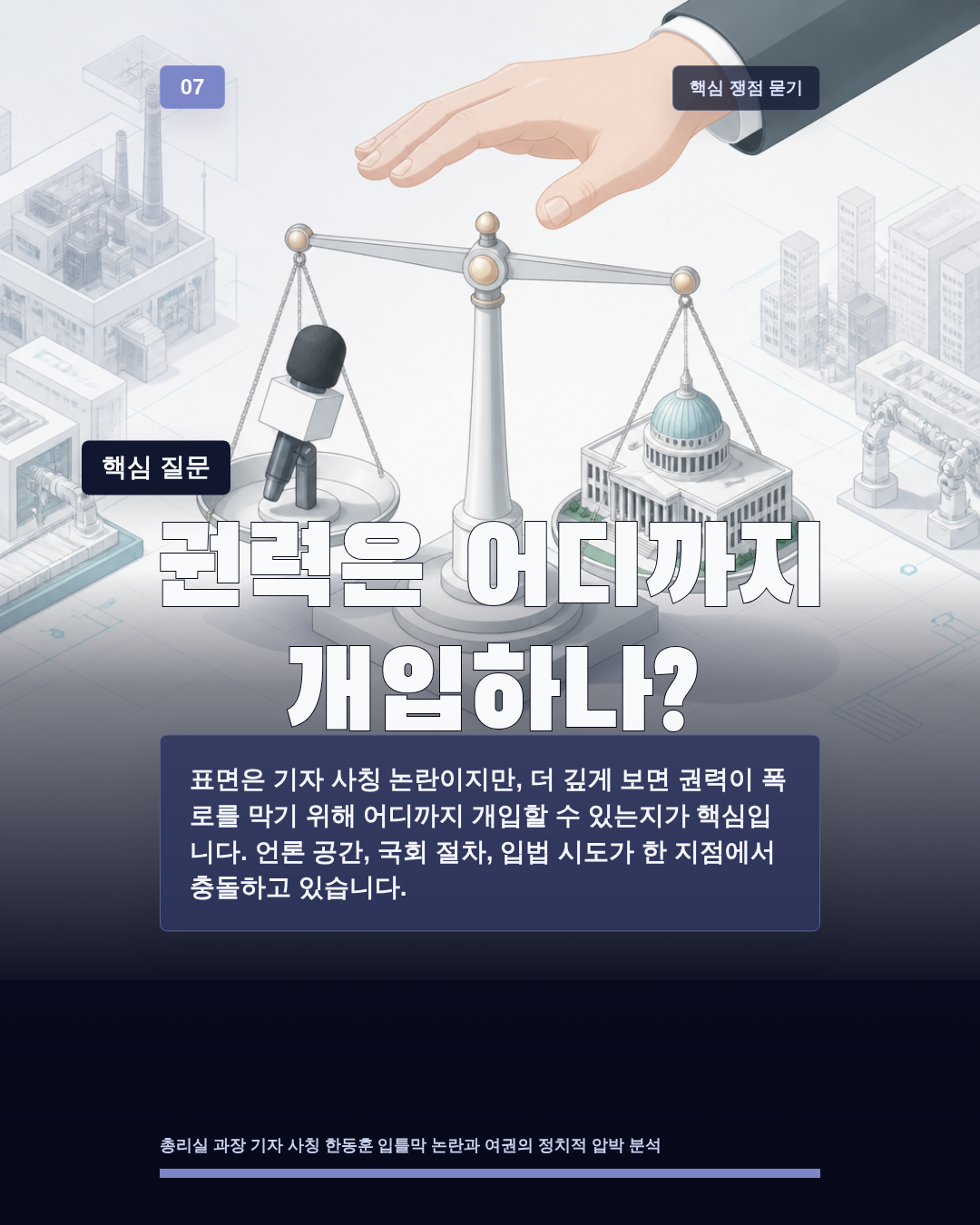 권력은 어디까지 개입하나?