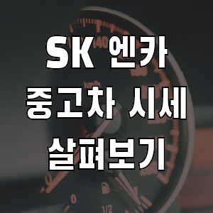꽤 괜찮은 SK엔카 중고차 G70 시세표