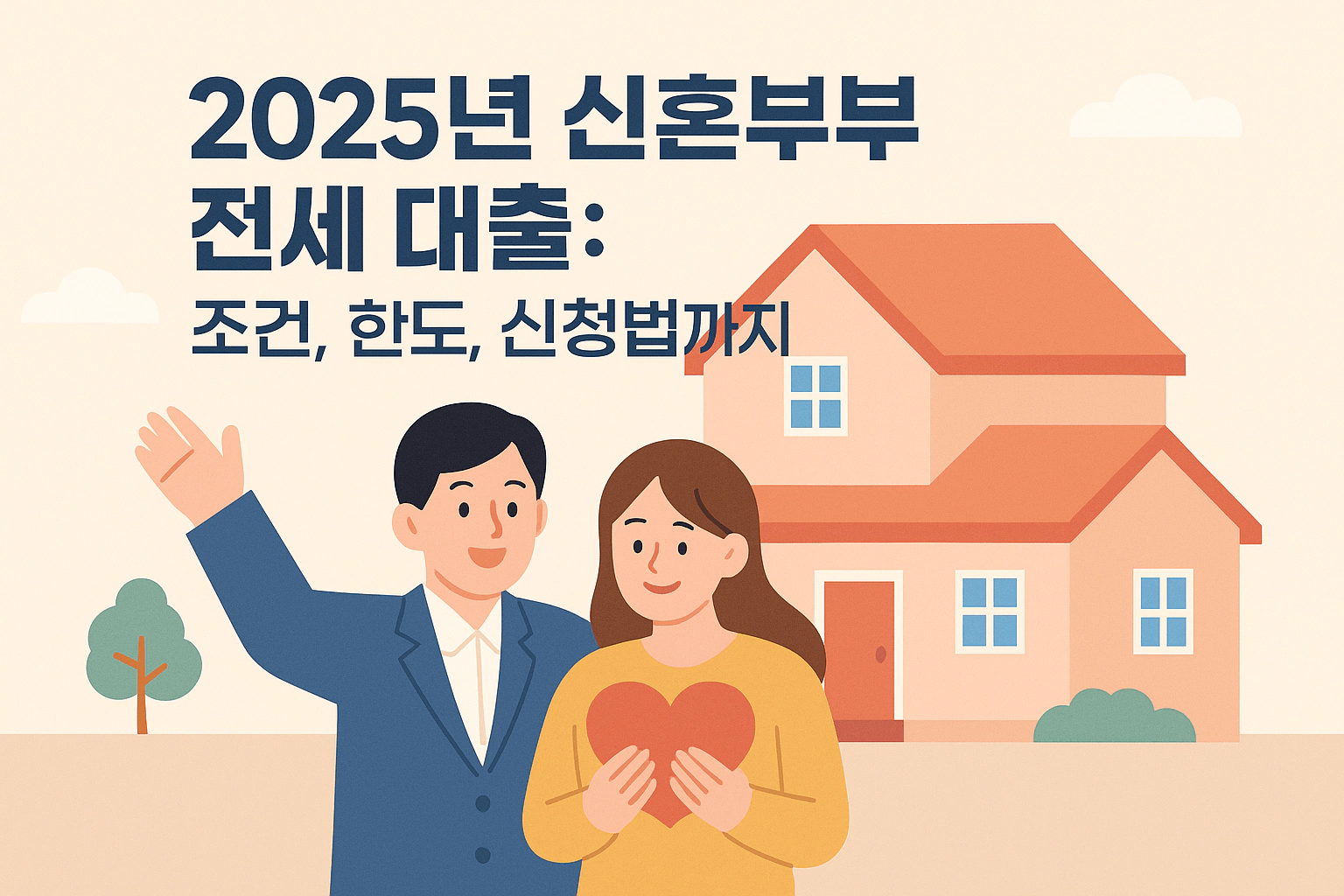 2025년 신혼부부 전세 대출 조건, 한도, 신청법까지