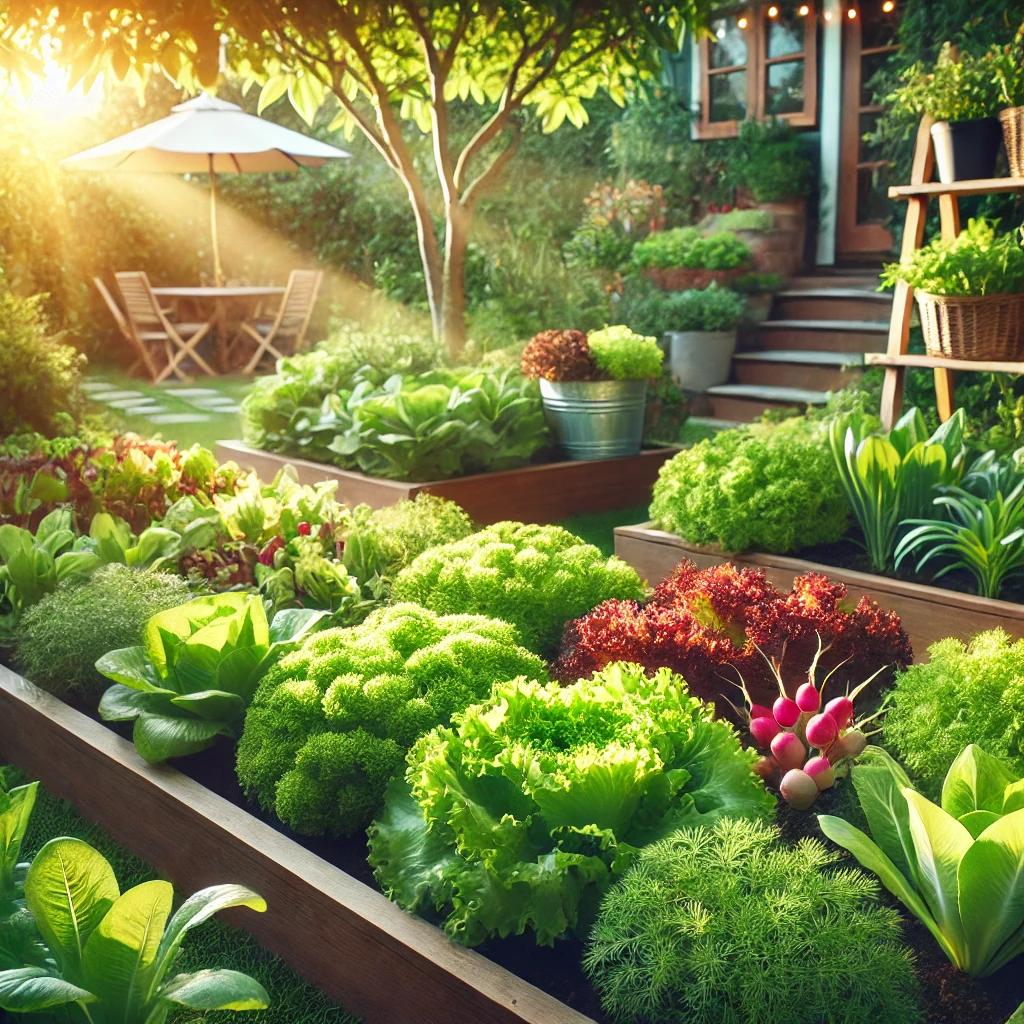 샐러드 야채 키우기