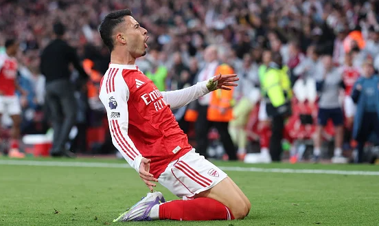 프리미어리그 경기 : 아스널 vs 맨시티 : 아스널 득점 장면