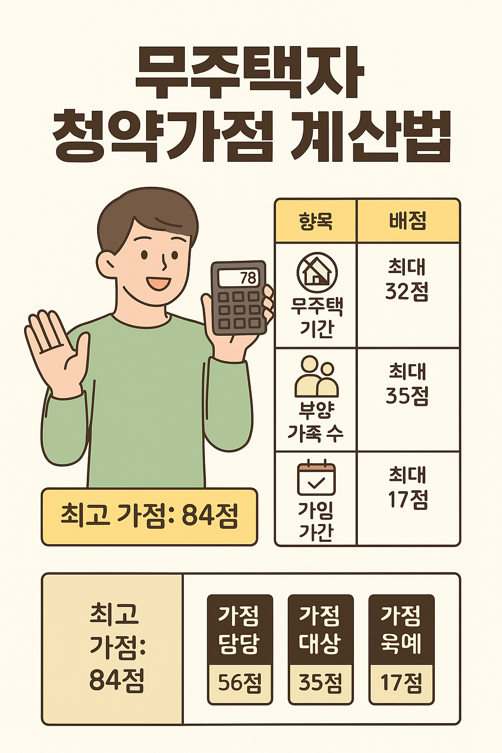 무주택 기간 점수 계산법