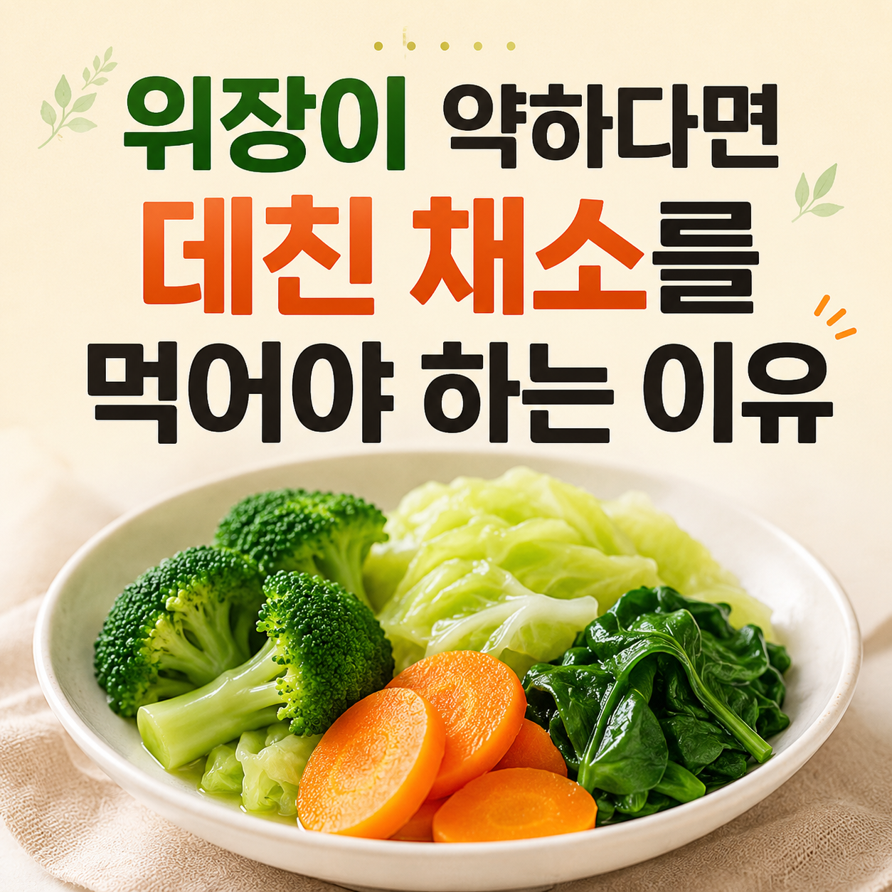 데친 채소를 먹어야 하는 이유