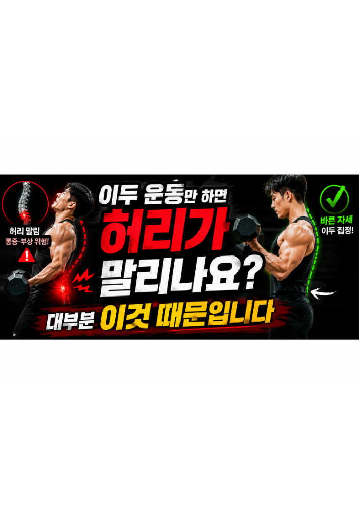 이두 운동만 하면 허리가 말리나요