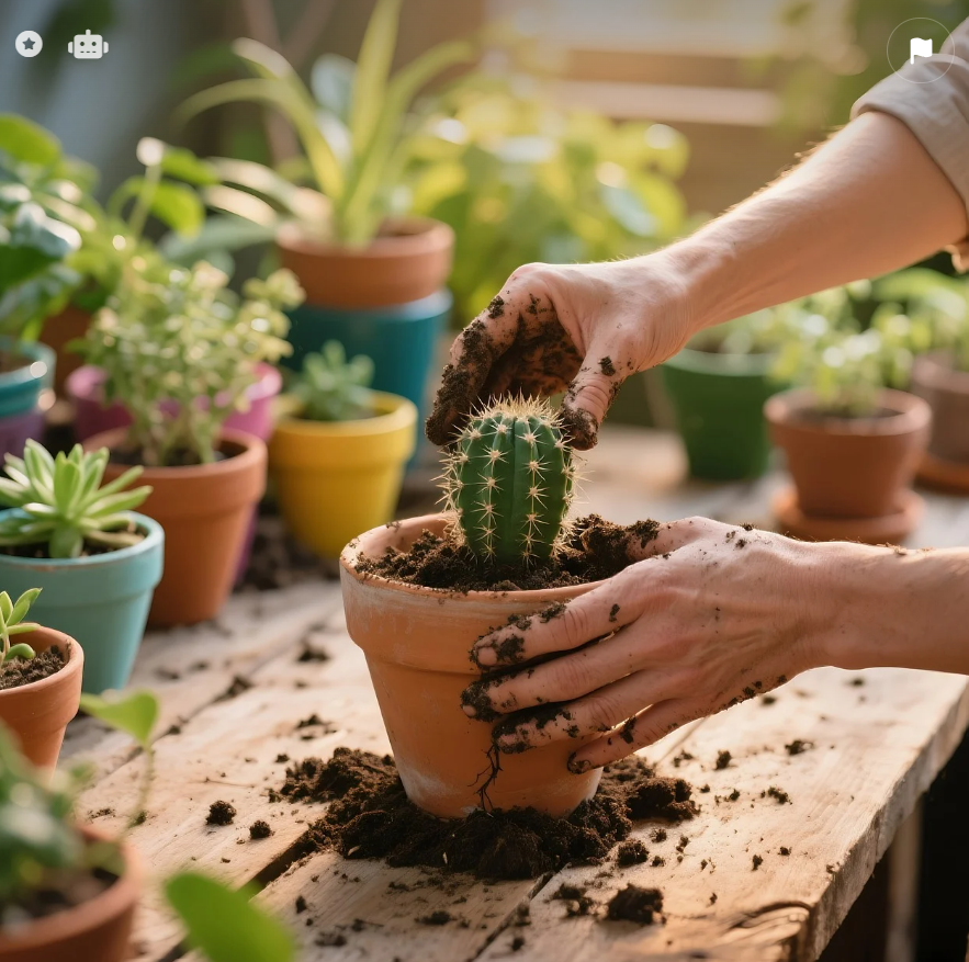 화분을 가꾸는 것도 작은 생명과 소통하며 정서적 안정을 주는 훌륭한 취미입니다.