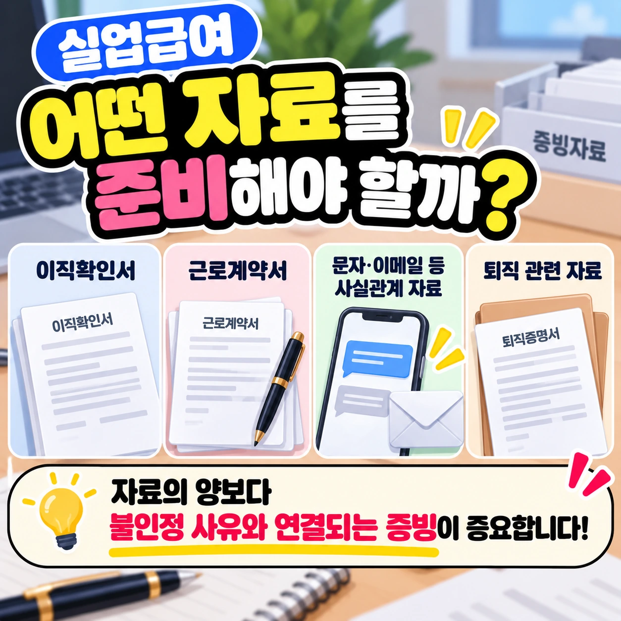 실업급여_심사청구_증빙자료_준비