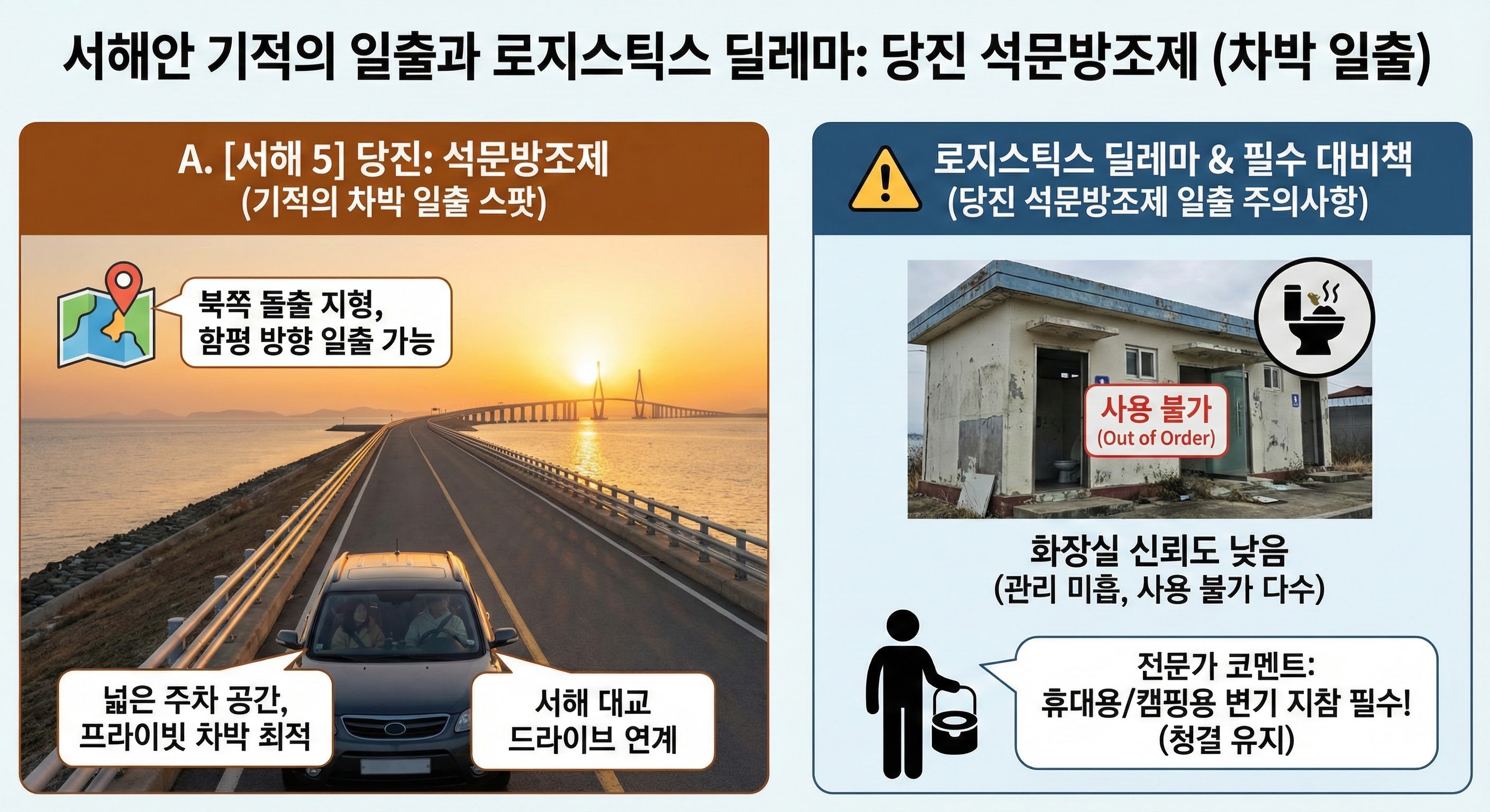 동해안: 청결도와 접근성을 모두 잡은 고효율 일출 명당 2선