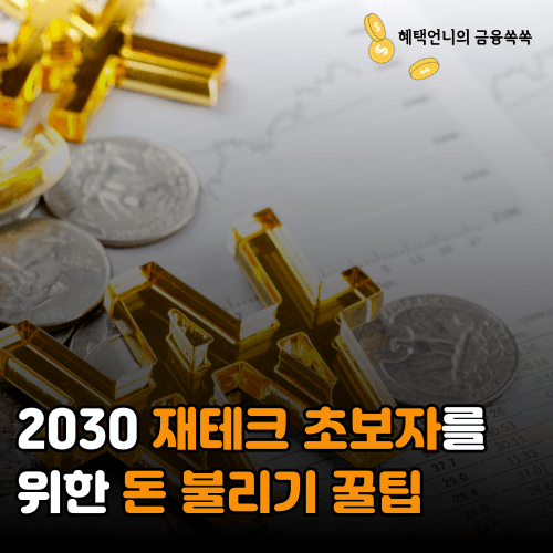 2030 재테크 초보자를 위한 돈 불리기 꿀팁