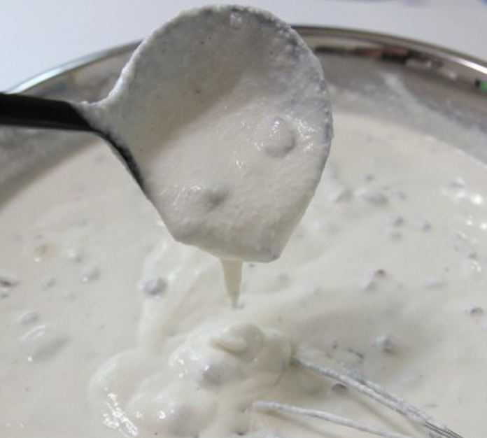 한국의 떡 종류 LA 찹쌀떡-우유로 되기를 조절합니다