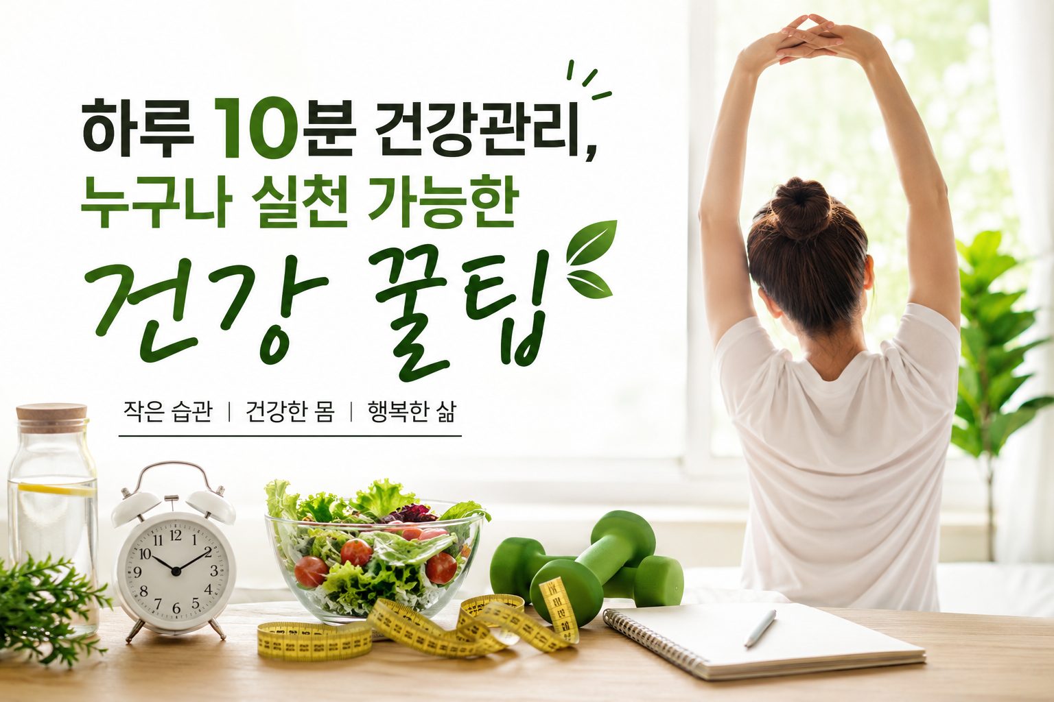 하루10분 건강관리 방법 요약 이미지
