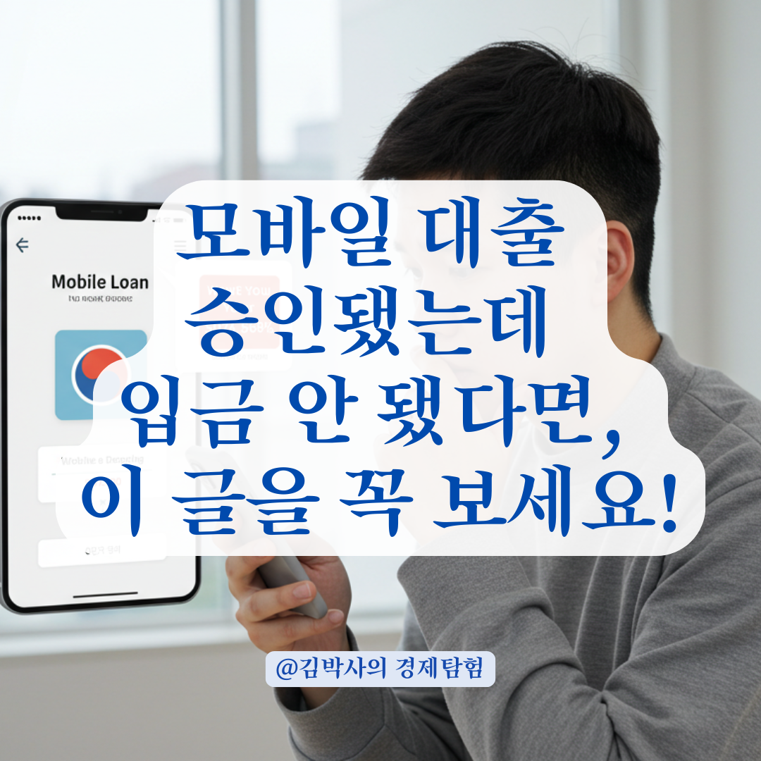 모바일 대출 즉시 입금 안 될 때, 대출 심사 흐름 완전 정리.