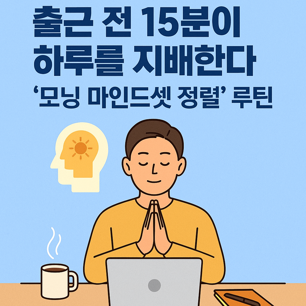 출근 전 15분이 하루를 지배한다: ‘모닝 마인드셋 정렬’ 루틴