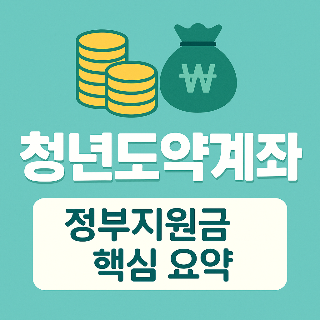 청년도약계좌 정부지원금 신청, 절차, 조건 확인하기