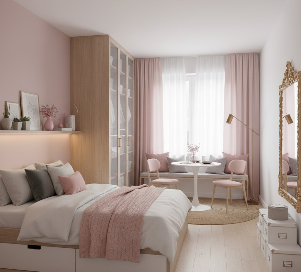 작은 공간 감성 인테리어 수납, 배치, 활용