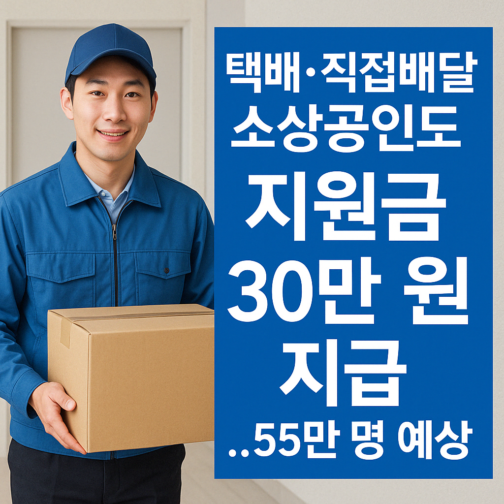소상공인 직접배달 30만원 지원금