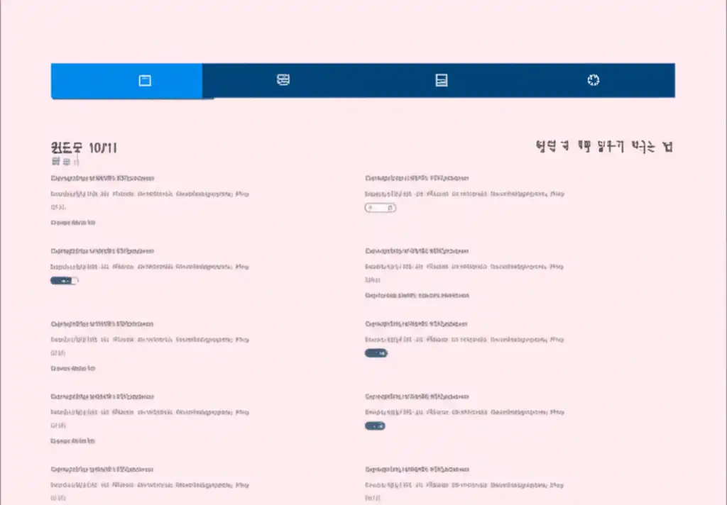 윈도우 10/11에서 바탕화면 배경을 변경하는 설정 화면 스크린샷