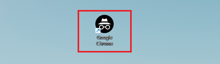 변경된 크롬 시크릿 아이콘 보임