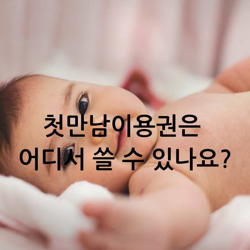 첫만남이용권 신청방법, 사용처, 잔액조회