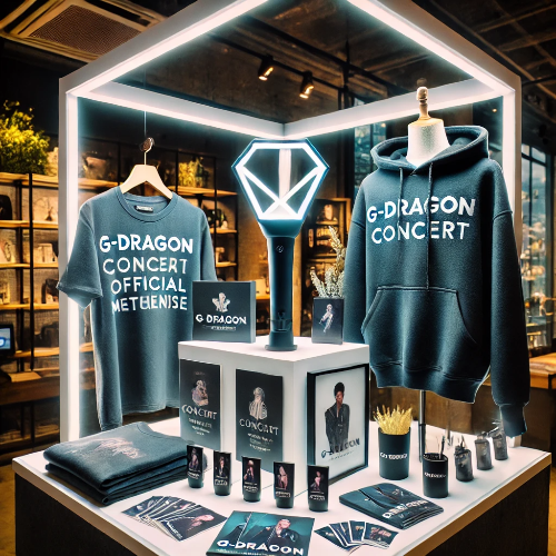 지드래곤 콘서트 공식 굿즈 &ndash; 응원봉, 티셔츠, 포토카드, 후드티 등