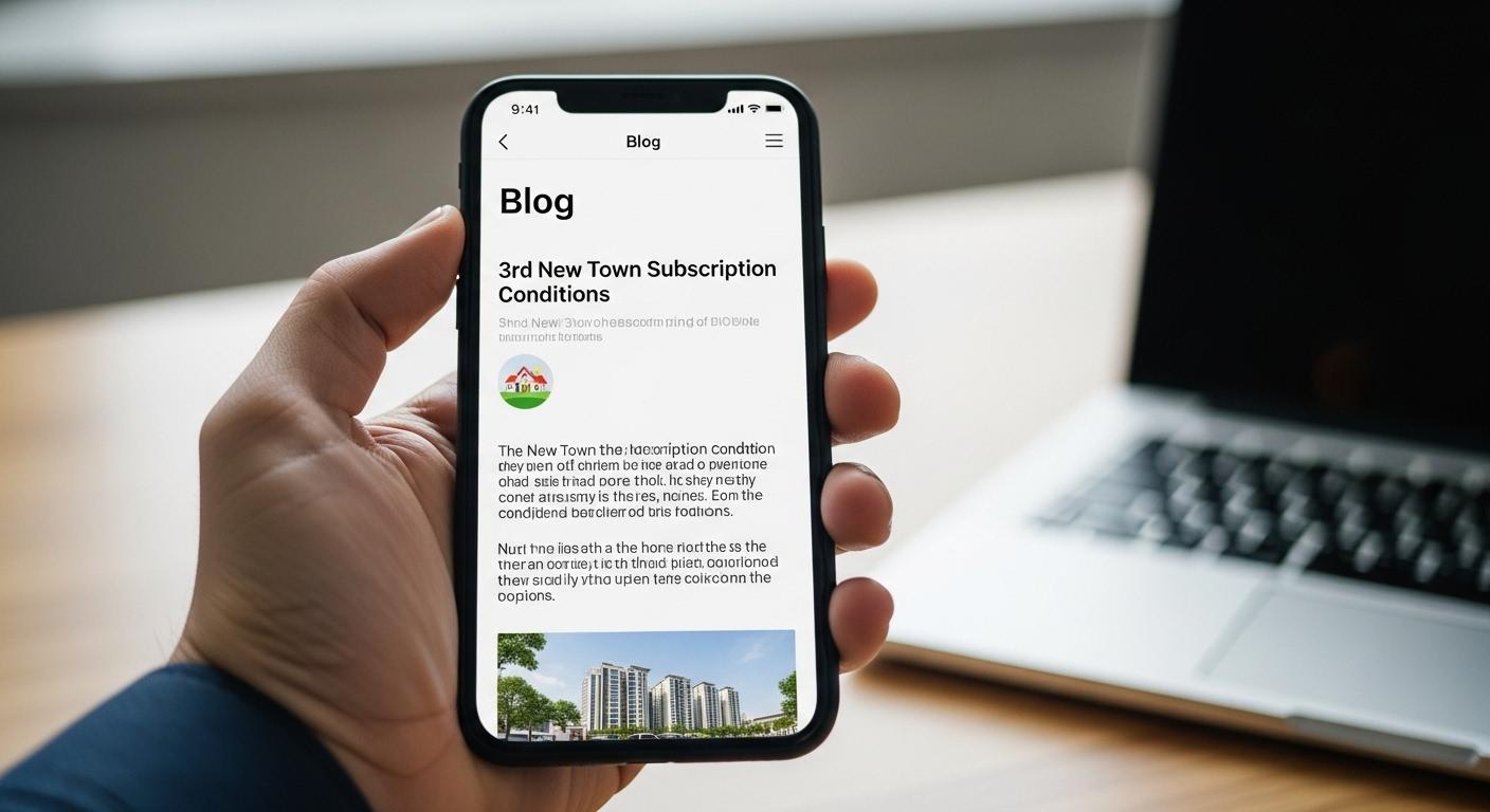 3기 신도시 청약 조건