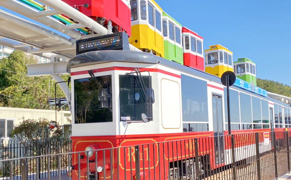 해변열차 사진입니다.