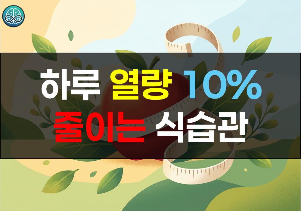 혈당 혈압 콜레스테롤 개선! 하루 열량 10% 줄이는 식습관 관리법과 주의사항