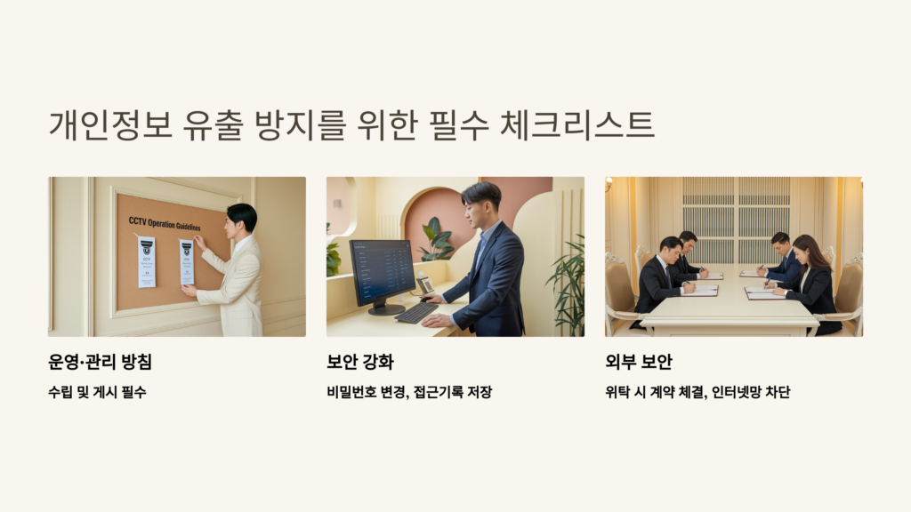 개인정보 유출 방지를 위한 필수 체크리스트