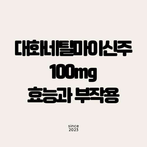 대화네틸마이신주 100mg