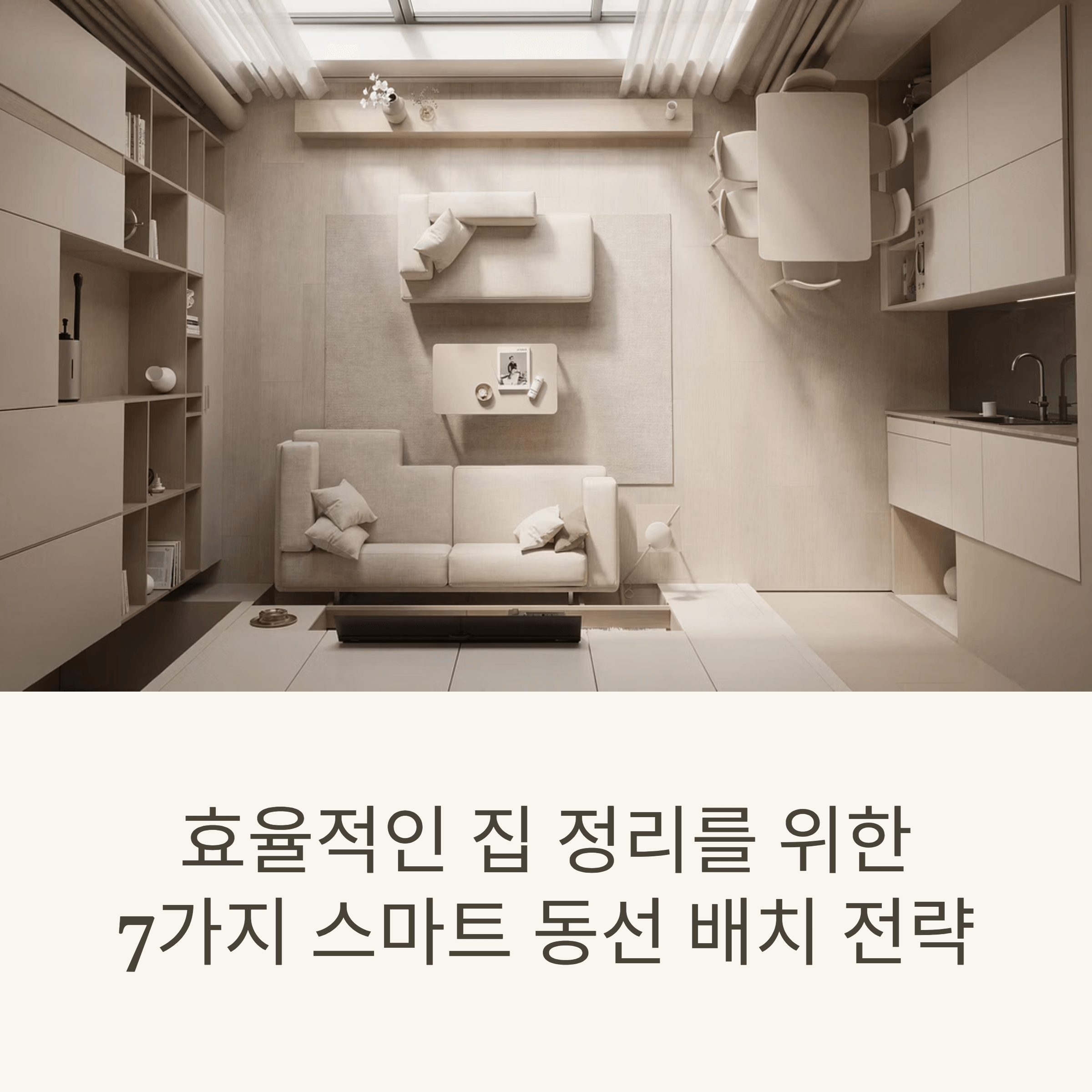 효율적인 집 정리를 위한 7가지 스마트 동선 배치 전략