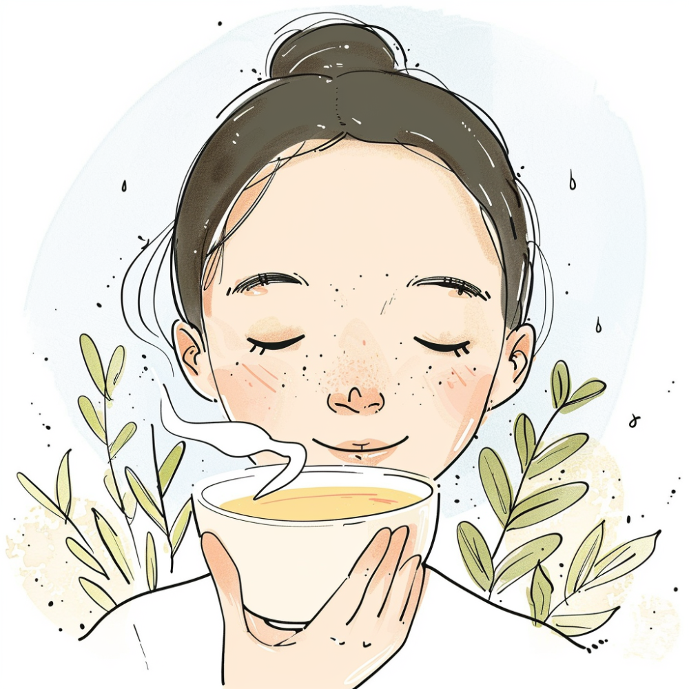 소화에 좋은 들깨차 한잔