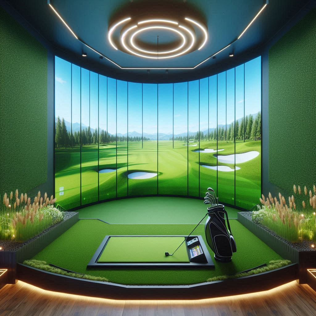 스크린골프장 배경