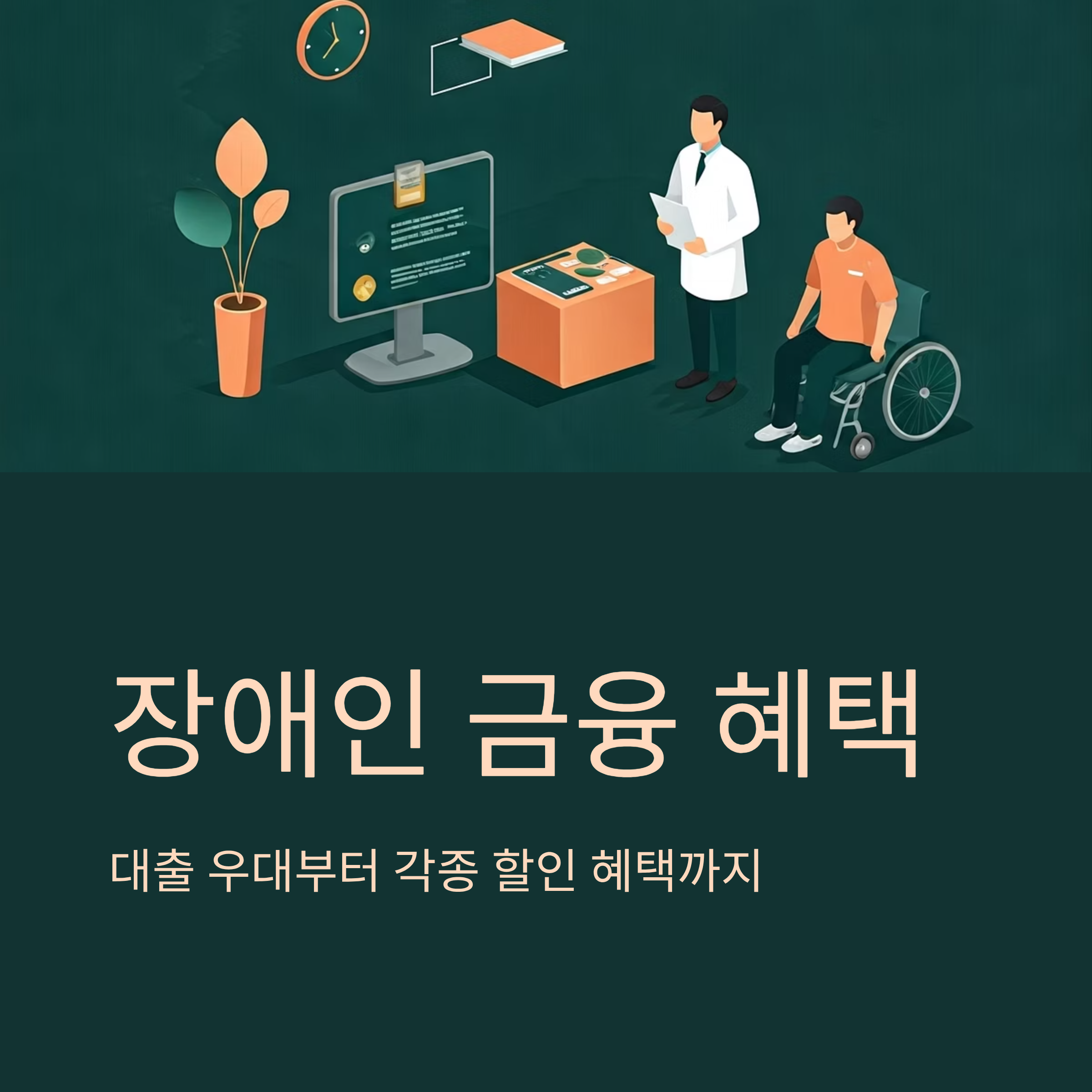 장애인 대출 우대 혜택 대표이미지