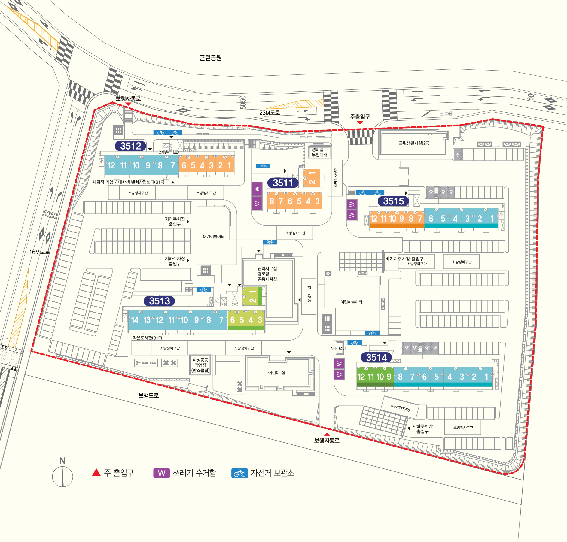 동탄2 LH 35단지 아파트 단지배치도