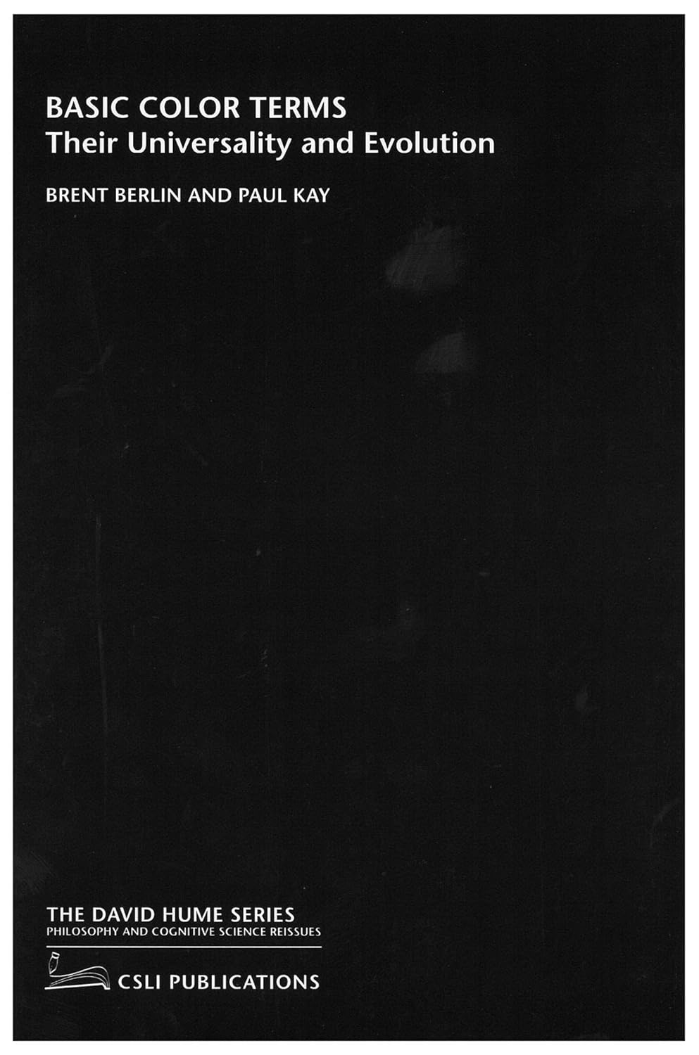 Basic Color Terms: Their Universality and Evolution